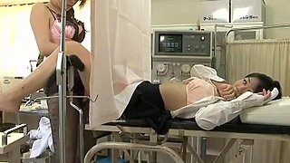 Lesbian Gynecologist  Voyeur Japanese Strap-On: Big Tits, Asian  Toy Porn
