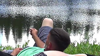 Cumming together at the lake