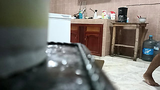 Stepmom in the kitchen
