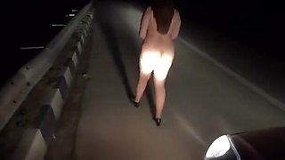 Desi Wife Flashing to Truckers and Sucking on Highway