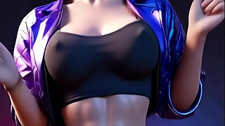 Akali's Playful Dance (ROSE - APT.) LOL 3D Dance