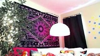 Chubby Brunette Big Boobs Dildo Masturbation