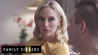 Hot stepmom Mona Wales can't resist stepson's big cock - Family Sinners rough sex