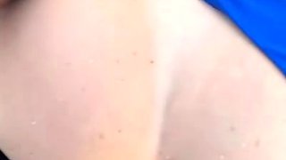 Amateur blonde sucking and fucking big black cock outdoors