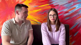 Latina College Student with Glasses Fucks Professor to Pass Her First Year English Class