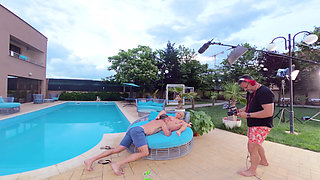 Backstage at the Pool I Like the Sun and the Cock Nina Heels