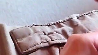 Homemade: Dominant Handjob and Footjob in Sheer Nylons