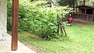 Big Tits MILF Outdoor Solo Masturbation HD