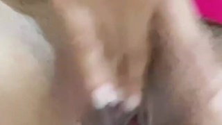 Hot Stepsister Masturbates in the Kitchen When There Is a Visitor