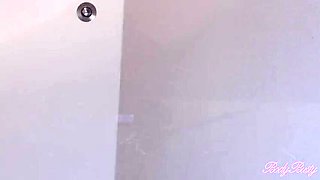 Curvy BBW striptease dance with no panties - Big natural tits bouncing