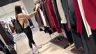 3 Fitting Room Special Lycras + Masturbation