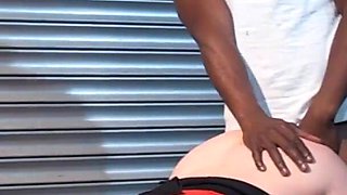 Horny brunette gets pounded by BBC