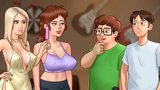 The mayor's daughter is a pro at deep-throating cocks in summertime saga chapter 63