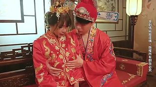 Hot Taiwanese Bride Fucked Hard on Wedding Night - Big Tits Asian MILF Creampie