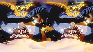 Worship Goddesses - triple blowjob in a classic temple featuring amazon version of Super Girl, Powergirl and Wonder Woman