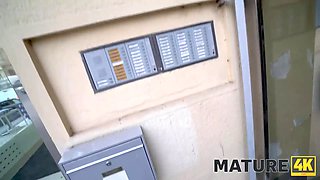 Mature4k. after great fellatio boy makes it vaginally with big boobed mature