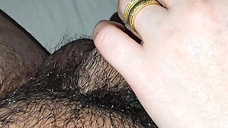 Step mom handjob step son hairy dick without low erection