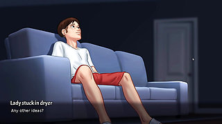 new step mom and step son  make amazing seen in summertime saga part 6