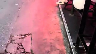 Hot amateur outdoor sex on the deck Blow job anal ATM