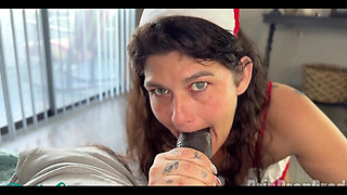 Naughty Nurse Sample Collection Blowjob