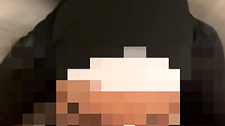 Hijabis chick blowjob in toilet