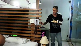 Double Anal for Slutty Tgirl Bianca Reis