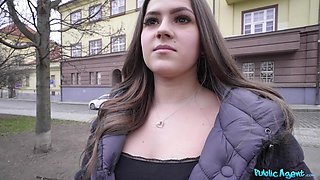 Celeb Lookalike Fucked On Stairs - super busty Latina Sereyna Gomez in Prague