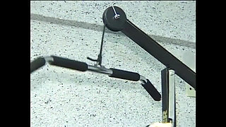 Vintage MILF with Hairy Pussy Fucked and Fisted in the Ass by a Guy in the Gym