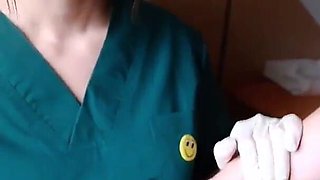 The Nurse Lady Is Inserted Into the Vagina and Anal Sex by the Patient and Cums Out of the Vagina 2