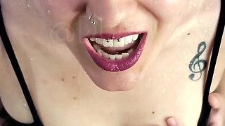 Pissing in the Slut's Mouth, She Swallows It All!!!!