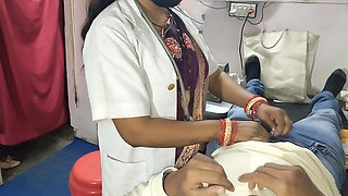 The lady doctor fucked hard when I was checking my body in clinic