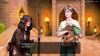 Wild anime hentai action with the biggest member in a gloryhole