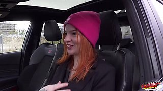 Redhead Foxy Icegram's First Rough Anal Casting in Germany