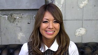 Japanese Teen seduce to First Creampie Casting Fuck
