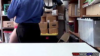 Intelligent teen thief gets squirted stealing jewelry