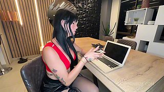 Office Fuck: Sexy Brunette Secretary Yennifer Chacon Ask Me For Help And I Give Her My Big Dick.