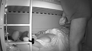 Cum of the wife sleeping tits