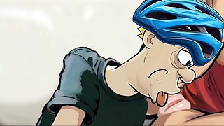 Sexy Housewife Fucks with a Stranger While Her Husband Is at Work / Toon / Cartoon / Animation