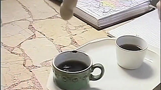 Huge cock sucking pussy fucking...bisexual threesome