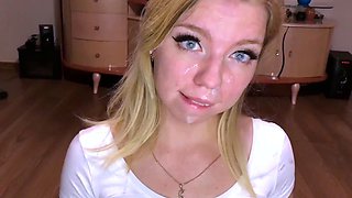 Hot Brunette Girlfriend POV Blowjob