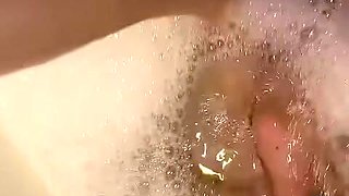 Melove Blue Nail Polish Toes Taking a Bath