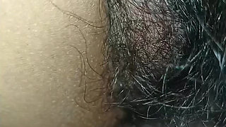 Doggy close up view on her pussy