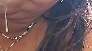 Wild English BBW Sucking BBC - Big Hard Cock Squirting Cum in My Mouth