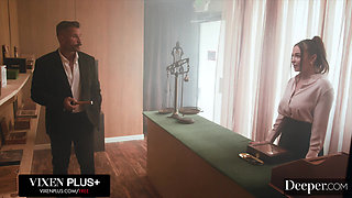 Deeper. Curvy Beauty Rissa May Gets Her Ass Stretched Out By Older Man