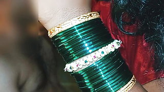 Desi StepMom Enjoying Hard sex. Indian married with green bangles