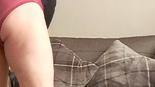 MILF in Panties in Front of Her Indifferent Brother-in-law, He Gets Hot