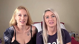 Desperate Amateurs Alex Misty and Misty Meaner get their big boobies and tight milf pussies banged hard
