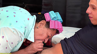 72 Year Old BBW Granny First Monster Cock