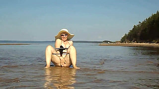 Hot MILF on the Beach -15