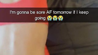 Cheating Amateur Yoga MILF Fucks Fitness Instructor on Snapchat - Cucked and Creampied